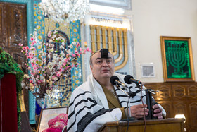 مراسم دعای کلیمیان برای سلامتی مقام معظم رهبری بمناسبت دهه فجر 